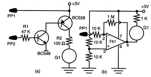 Figure 17 – Other circuits to increase the sensivity
Figure 17 – Other circuits to increase the sensivity