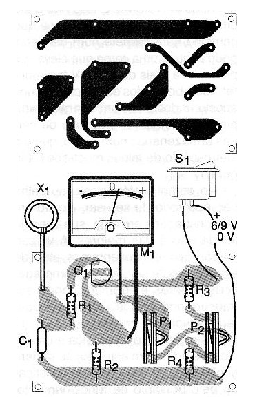 Figura 4 – Placa para el electroscópio
Figura 4 – Placa para el electroscópio