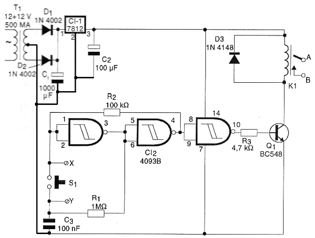 Diagrama del control electrónico.
Diagrama del control electrónico.