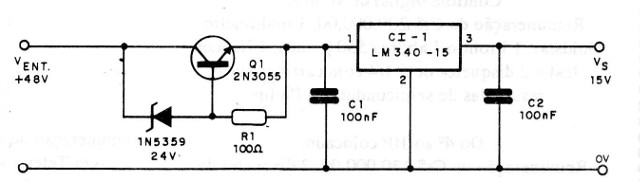 Figura 6 - Fuente de 15 V
Figura 6 - Fuente de 15 V