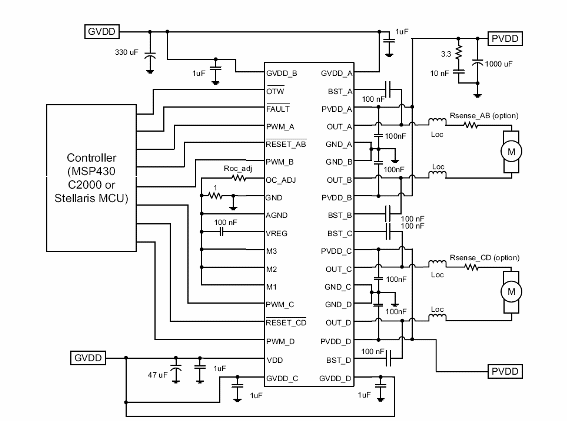 Figura 2 - Modo de aplicación en un circuito con el MSP430.
Figura 2 - Modo de aplicación en un circuito con el MSP430.