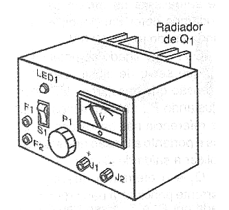 Figura 3 - Sugerencia de caja para montaje de la fuente.
Figura 3 - Sugerencia de caja para montaje de la fuente.