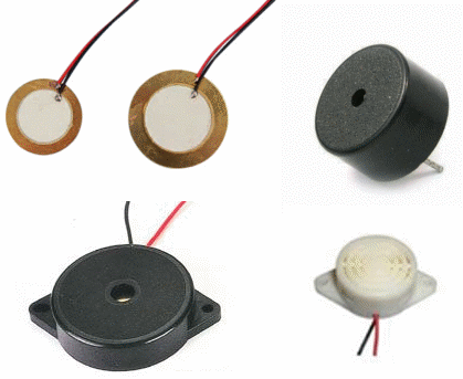 Figura 1 - Transductores piezoeléctricos comunes
Figura 1 - Transductores piezoeléctricos comunes