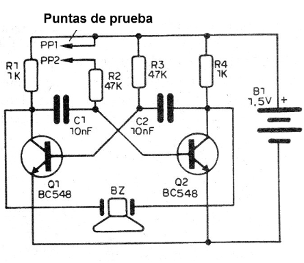 Figura 8 - Probador de continuidad sonora
Figura 8 - Probador de continuidad sonora