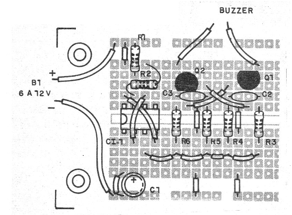 Figura 12 - Montaje en matriz de contactos
Figura 12 - Montaje en matriz de contactos