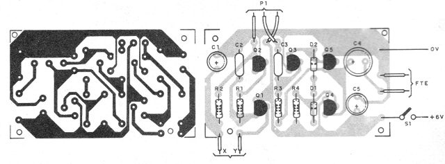 Figura 4 - Placa de circuito impreso para el montaje
Figura 4 - Placa de circuito impreso para el montaje