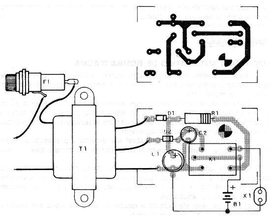 Figura 2 - Disposición de los componentes en una placa de circuito impreso.
Figura 2 - Disposición de los componentes en una placa de circuito impreso.
