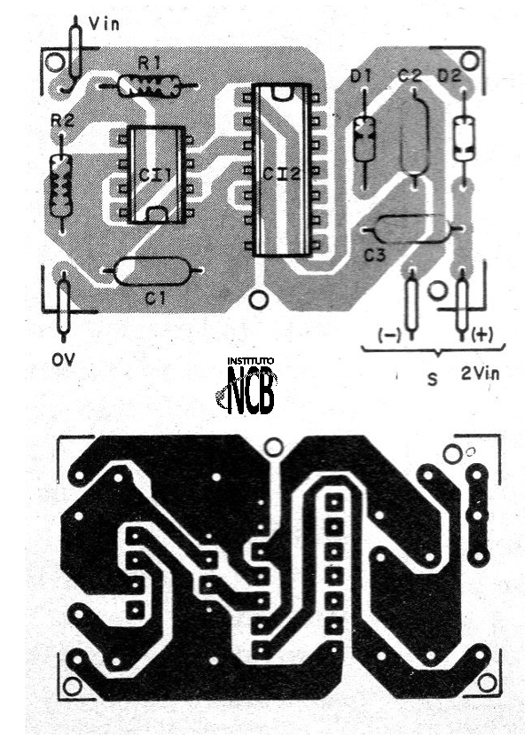 Figura 2 - Placa de circuito impreso para el montaje
Figura 2 - Placa de circuito impreso para el montaje