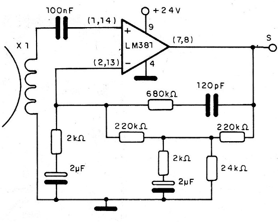 Figura 3 - Preamplificador con ecualización NAB
Figura 3 - Preamplificador con ecualización NAB