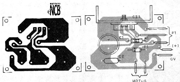 Figura 3 - Placa de circuito impreso para el control
Figura 3 - Placa de circuito impreso para el control
