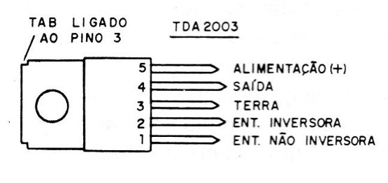 Figura 2 - TDA2003
Figura 2 - TDA2003