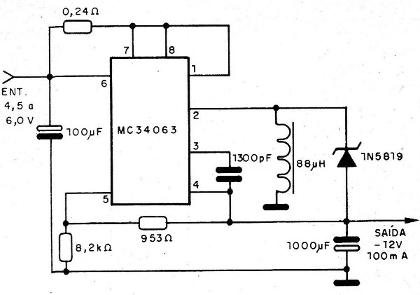 Figura 6 - Inversor de polaridad de baja tensión
Figura 6 - Inversor de polaridad de baja tensión