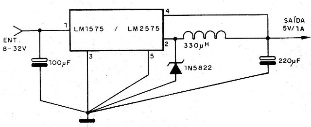 Figura 7 - Regulador para 5 V
Figura 7 - Regulador para 5 V