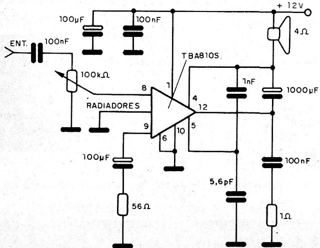 Figura 3 - Etapa de potencia integrada
Figura 3 - Etapa de potencia integrada