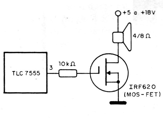 Figura 18 - Etapa con MOSFET de potencia
Figura 18 - Etapa con MOSFET de potencia