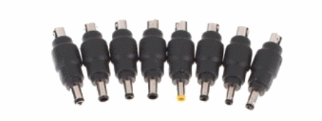 Figura 34 – Conectores de eliminadores de pilas o baterías
Figura 34 – Conectores de eliminadores de pilas o baterías