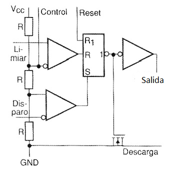 Figura 30 – En la versión CMOS, el transistor de descarga es un MOSFET
Figura 30 – En la versión CMOS, el transistor de descarga es un MOSFET