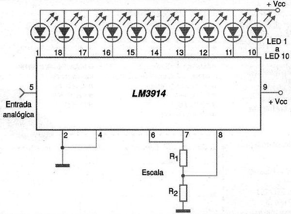 Figura 159 – Convertidor A/D tipo punto móvil con circuito integrado
Figura 159 – Convertidor A/D tipo punto móvil con circuito integrado