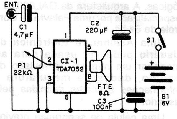 Figura 1 - Diagrama del amplificador
Figura 1 - Diagrama del amplificador