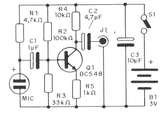 Figura 1 - Diagrama completo del preamplificador
Figura 1 - Diagrama completo del preamplificador