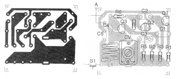 Figura 2 - Placa de circuito impreso del transmisor
Figura 2 - Placa de circuito impreso del transmisor