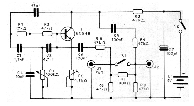 Figura 1 - Diagrama completo del pedal
Figura 1 - Diagrama completo del pedal