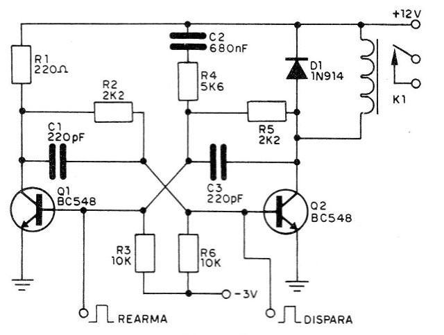 Figura 5 - Relé biestable
Figura 5 - Relé biestable