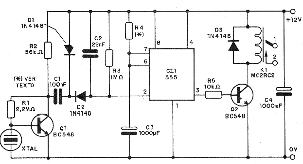 Figura 1 - Diagrama completo del detector de impactos.
Figura 1 - Diagrama completo del detector de impactos.