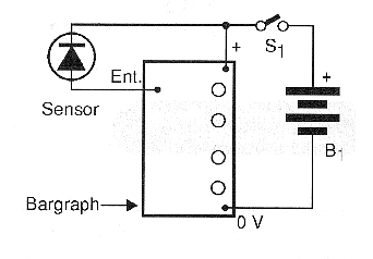 Figura 5 - Medidor de temperatura usando un diodo común como sensor.
Figura 5 - Medidor de temperatura usando un diodo común como sensor.