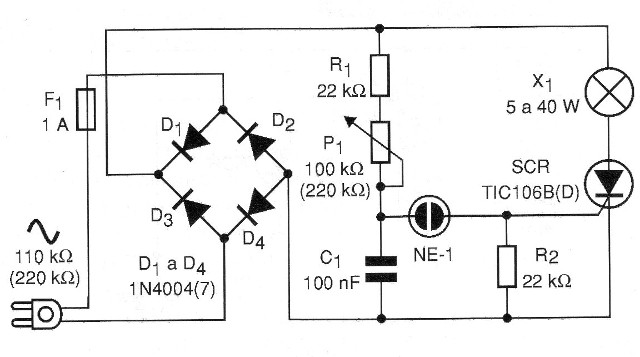Figura 3 - Adaptación de un circuito de onda completa
Figura 3 - Adaptación de un circuito de onda completa