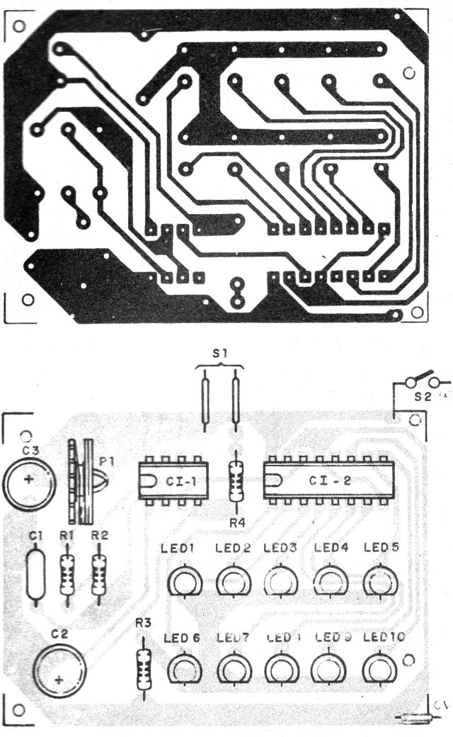 Figura 2 - Montaje del aparato en una placa de circuito impreso
Figura 2 - Montaje del aparato en una placa de circuito impreso