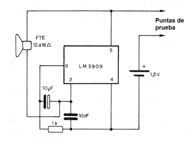 Figura 15 - Probador de continuidad de 1 pila
Figura 15 - Probador de continuidad de 1 pila