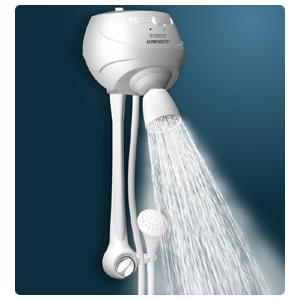Ducha comercial con dimmer incorporado.
Ducha comercial con dimmer incorporado.