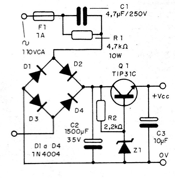 Figura 1 - Diagrama completo de la fuente
Figura 1 - Diagrama completo de la fuente