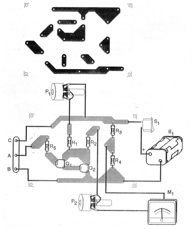 Figura 8 - Placa de circuito impreso para el montaje
Figura 8 - Placa de circuito impreso para el montaje