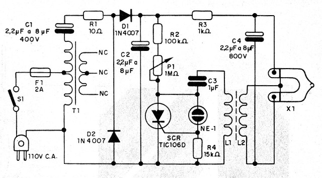 Figura 5 - Versión para 110 V
Figura 5 - Versión para 110 V