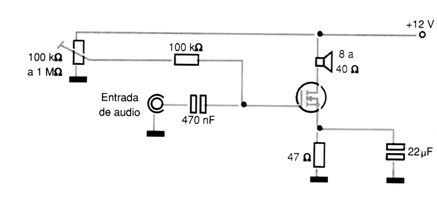Figura 10 - Amplificador de audio
Figura 10 - Amplificador de audio