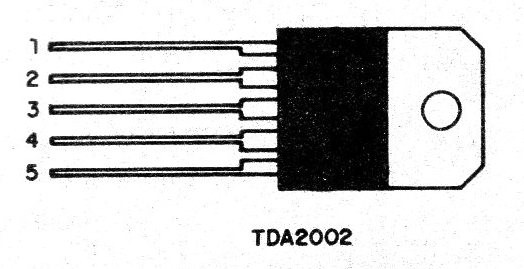 Figura 1 - El TDA2002
Figura 1 - El TDA2002