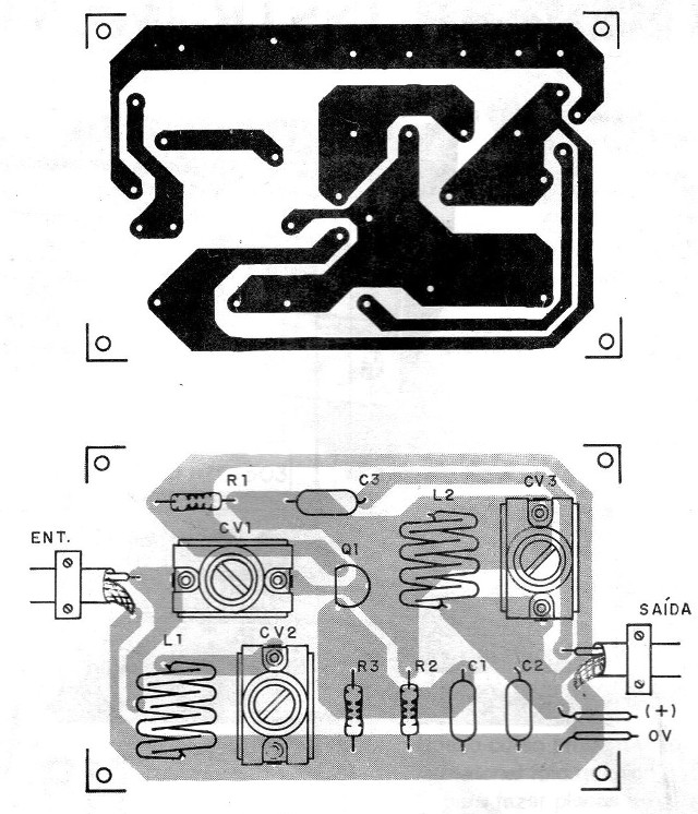 Figura 4 - Placa de circuito impreso para el montaje
Figura 4 - Placa de circuito impreso para el montaje