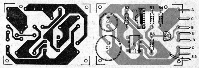 Figura 2 - Placa de circuito impreso para la versión 1
Figura 2 - Placa de circuito impreso para la versión 1
