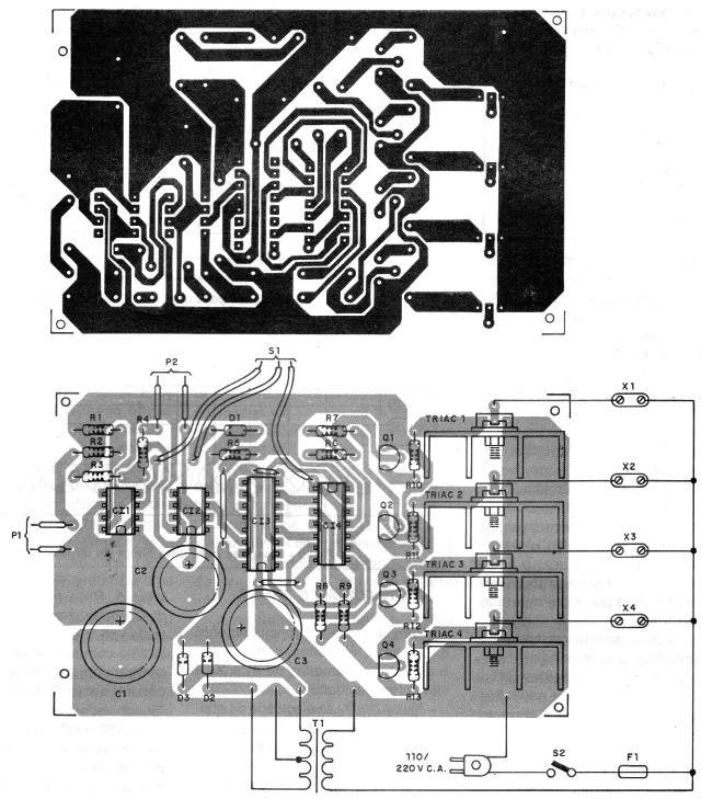 Figura 7 - Placa de circuito impreso para el proyecto 2
Figura 7 - Placa de circuito impreso para el proyecto 2