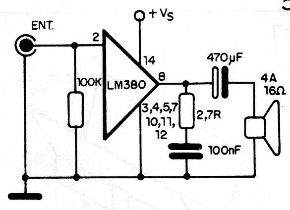 Figura 5 - Circuito para evitar oscilaciones
Figura 5 - Circuito para evitar oscilaciones