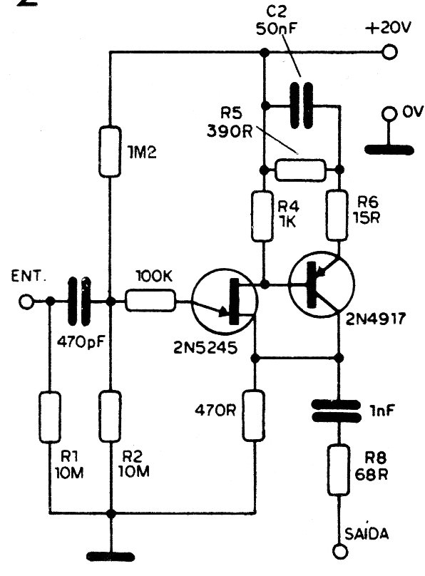 Figura 2 - Preamplificador de antena
Figura 2 - Preamplificador de antena