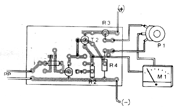 Figura 4 - Placa de circuito impreso con la disposición de los componentes se muestra en esta figura.
Figura 4 - Placa de circuito impreso con la disposición de los componentes se muestra en esta figura.