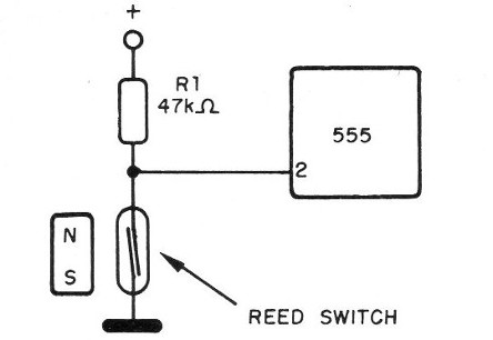 Figura 2 - Accionamiento con reed
Figura 2 - Accionamiento con reed