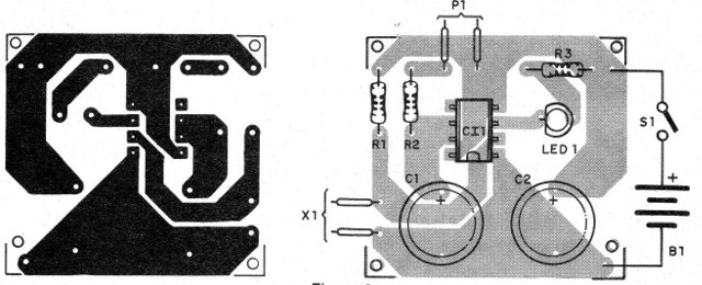 Figura 2 - Placa de circuito impreso para el montaje
Figura 2 - Placa de circuito impreso para el montaje