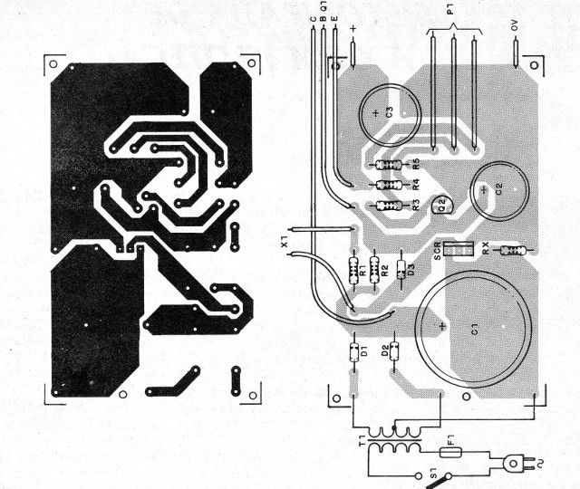 Figura 2 - Placa de circuito impreso para el montaje
Figura 2 - Placa de circuito impreso para el montaje