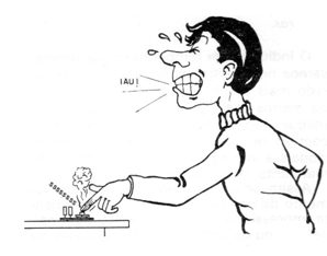 Figura 4 - Probar los componentes calientes con el dedo!
Figura 4 - Probar los componentes calientes con el dedo!