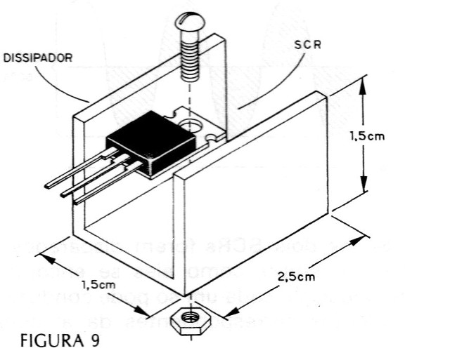 Figura 9 - Montaje en disipador
Figura 9 - Montaje en disipador