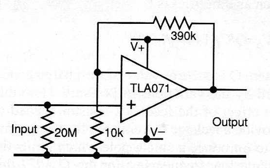 Figura 3 - Amplificador para sensor coaxial
Figura 3 - Amplificador para sensor coaxial